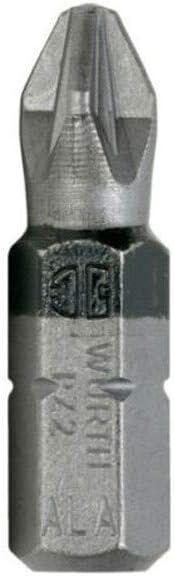 WURTH Бит 1/4, PZ2, црн, L25mm