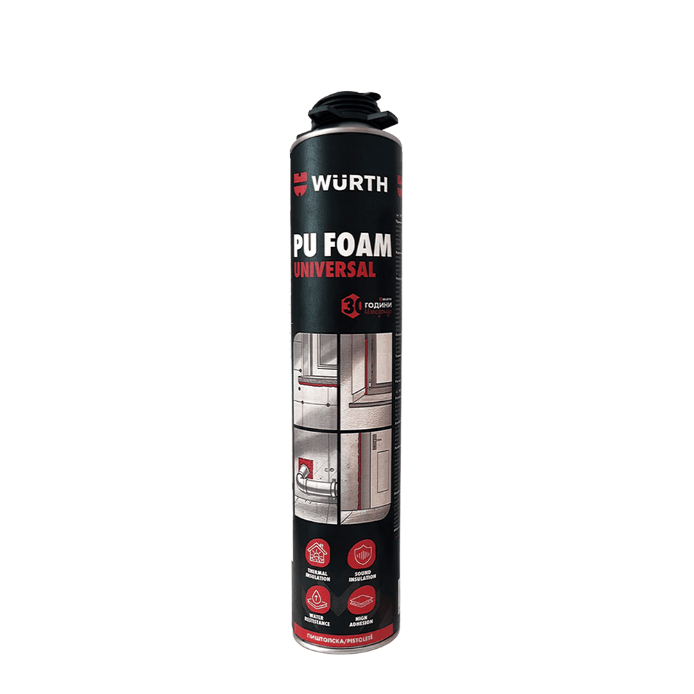 WURTH Пур пена пиштолска UNIVERSAL 600 ml