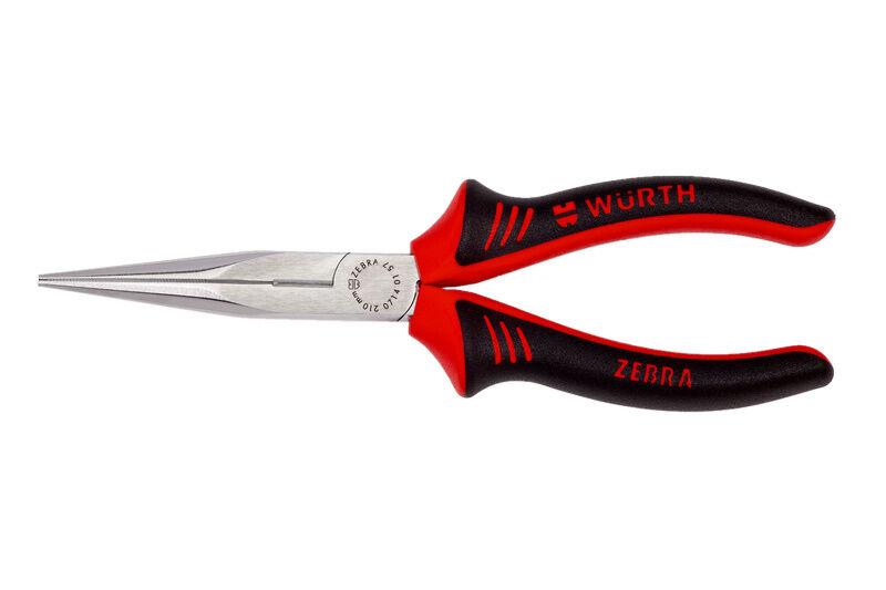 WURTH ZEBRA Клешта шпицангла заоблена, 210mm