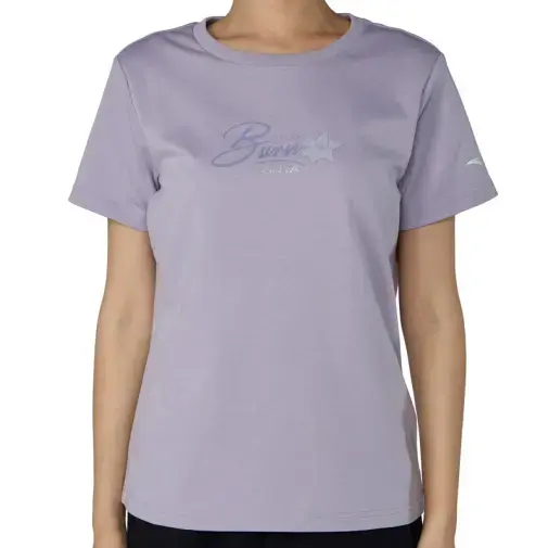 Женска маица Анта со кратки ракави, боја на трн, виолетова