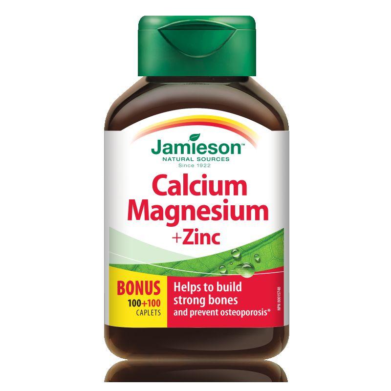 Jamieson Calcium + Magnesium + Zinc Таблети за возрасни 100+100