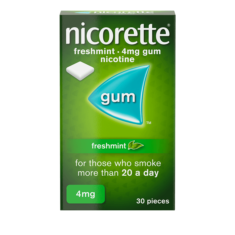 Nicorette freshmint 4mg Лековита гума за џвакање, 30 гуми