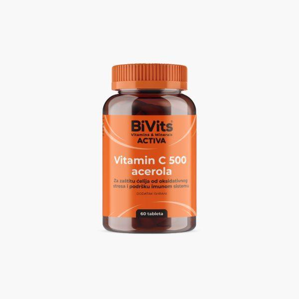 BiVits Vitamin C 500 acerola Таблети, 60