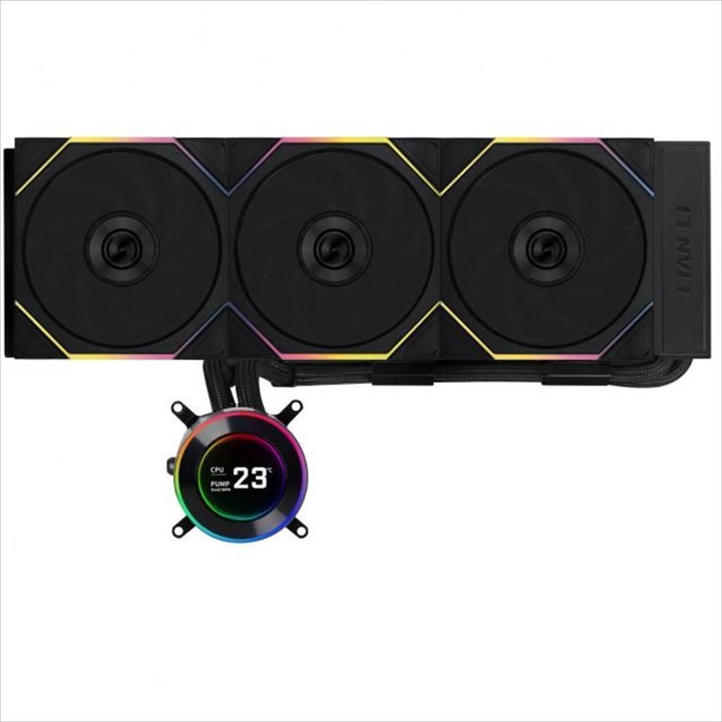 LIAN LI Водено Ладење за Процесор Lian Li Hydroshift Ii Lcd-C 360Tl Argb, 3X120Mm Argb Fans, Lcd Display 2.1" Ips, Црно, Ghs2Lcd36Tb
