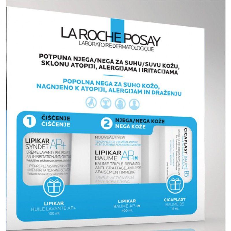 LA ROCHE-POSAY Сет 2 AP+M Бласам за иритации + AP+ Кремаст гел за миење 100ml + Балзам со термална вода