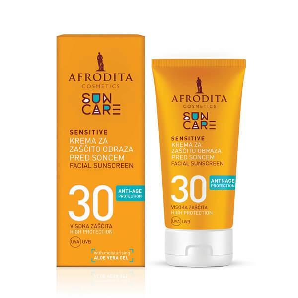 AFRODITA SUN CARE SENSITIVE SPF30 Крем за лице 50ml