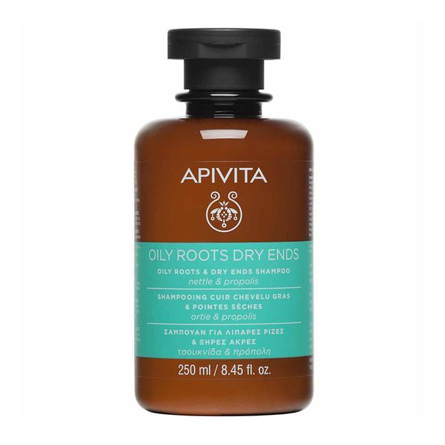 APIVITA OILY ROOTS DRY ENDS Шампон 250ml