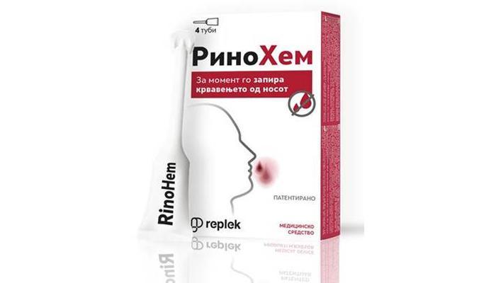 REPLEK RinoHem, 4 туби Гел од 5 ml