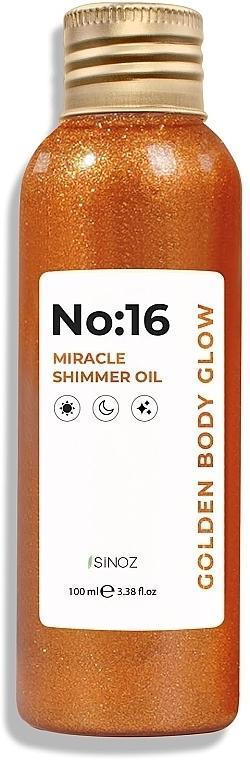 SINOZ No:16 MIRACLE SHIMMER OIL Масло за тело со златен сјај 100ml