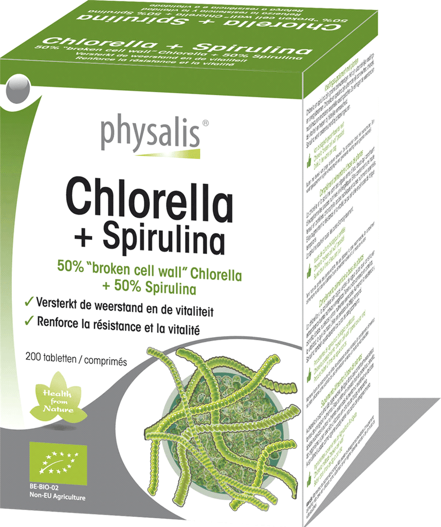 Physalis Chlorella+ Spirulina BIO Таблети, 200
