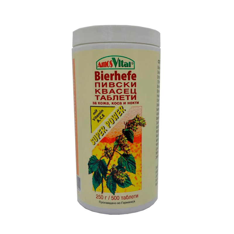 AmosVital Пивски квасец Таблети, 500