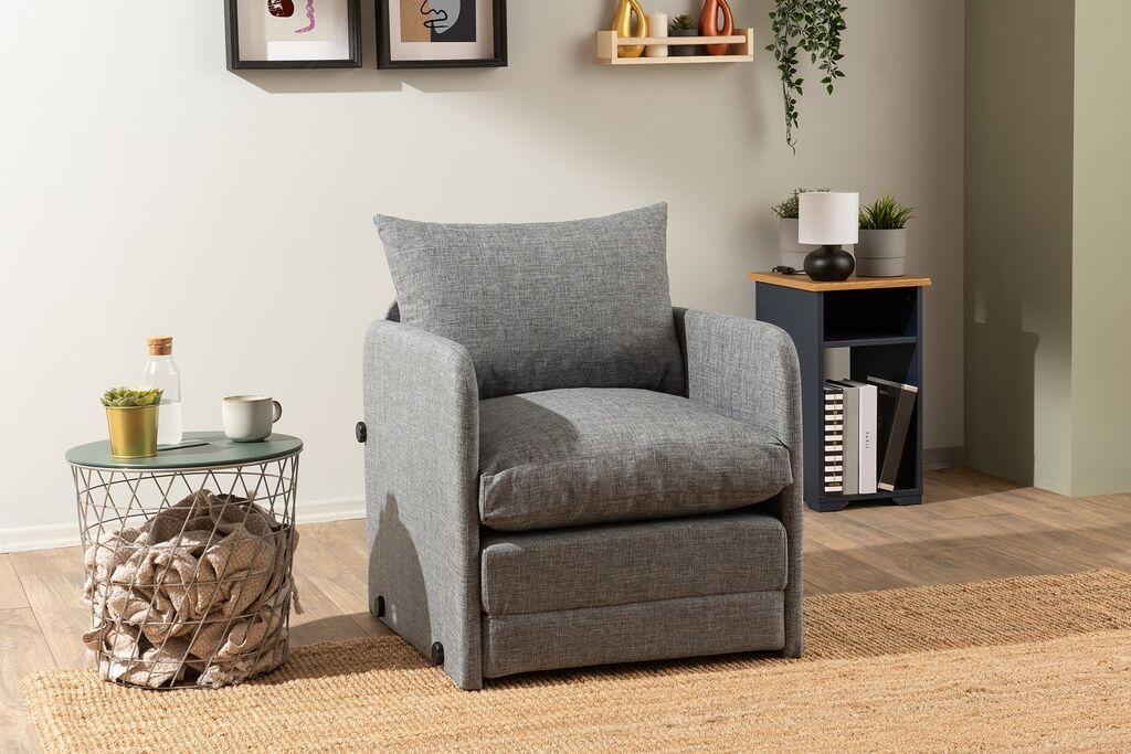 Atelier del Sofa Saga Единечна склоплива фотелја, 68 x 70 x 66 см, беж