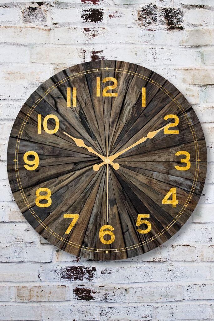 Wallity dzиден часовник Myk1113-06, 36x36 см, кафеав