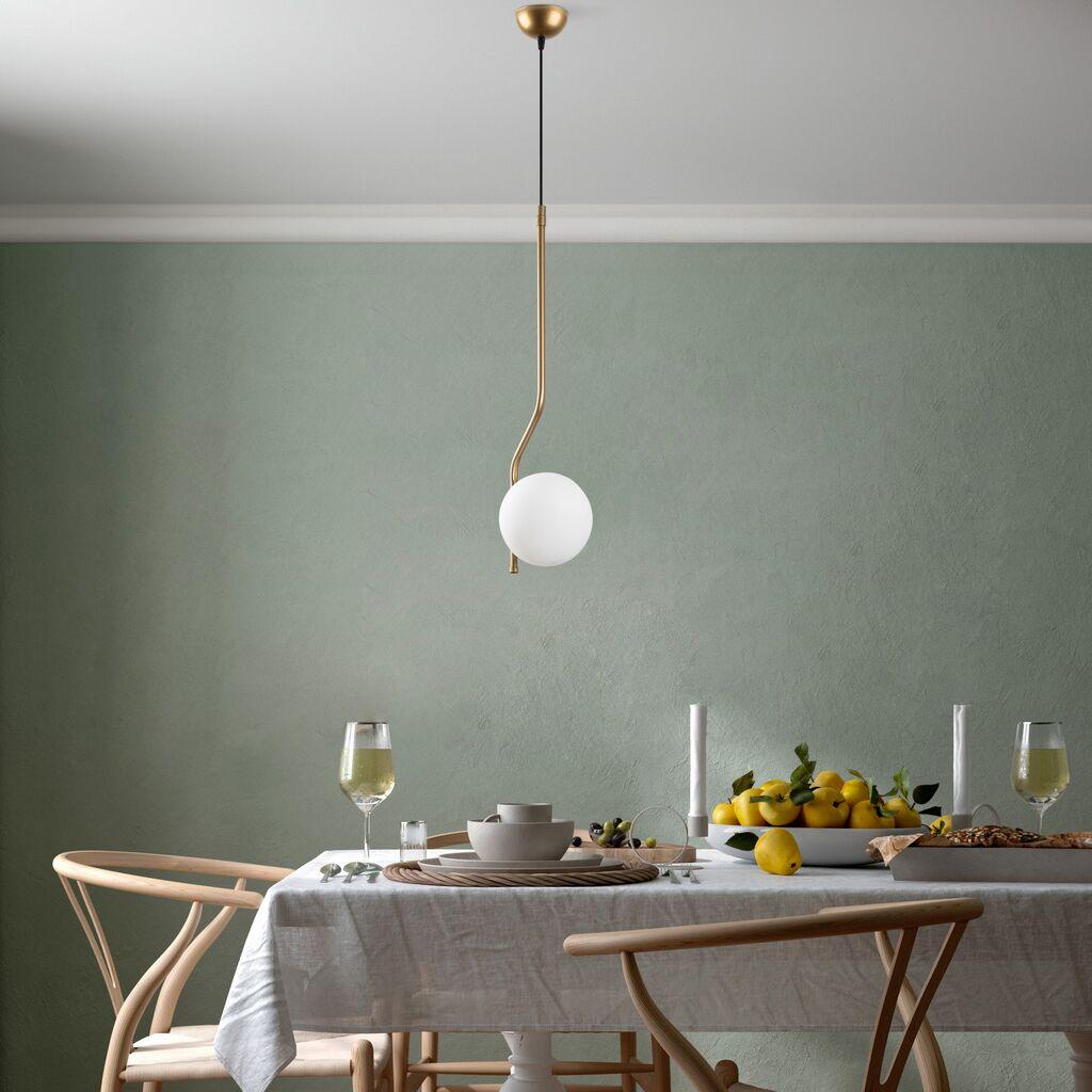 Opviq Luster Tulip-13819, 15 см, IP20, бело-златна боја