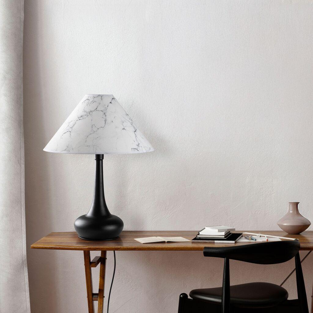 Столна ламба Opviq Luna-15253, 50x50x63 см, IP20, црно-бела