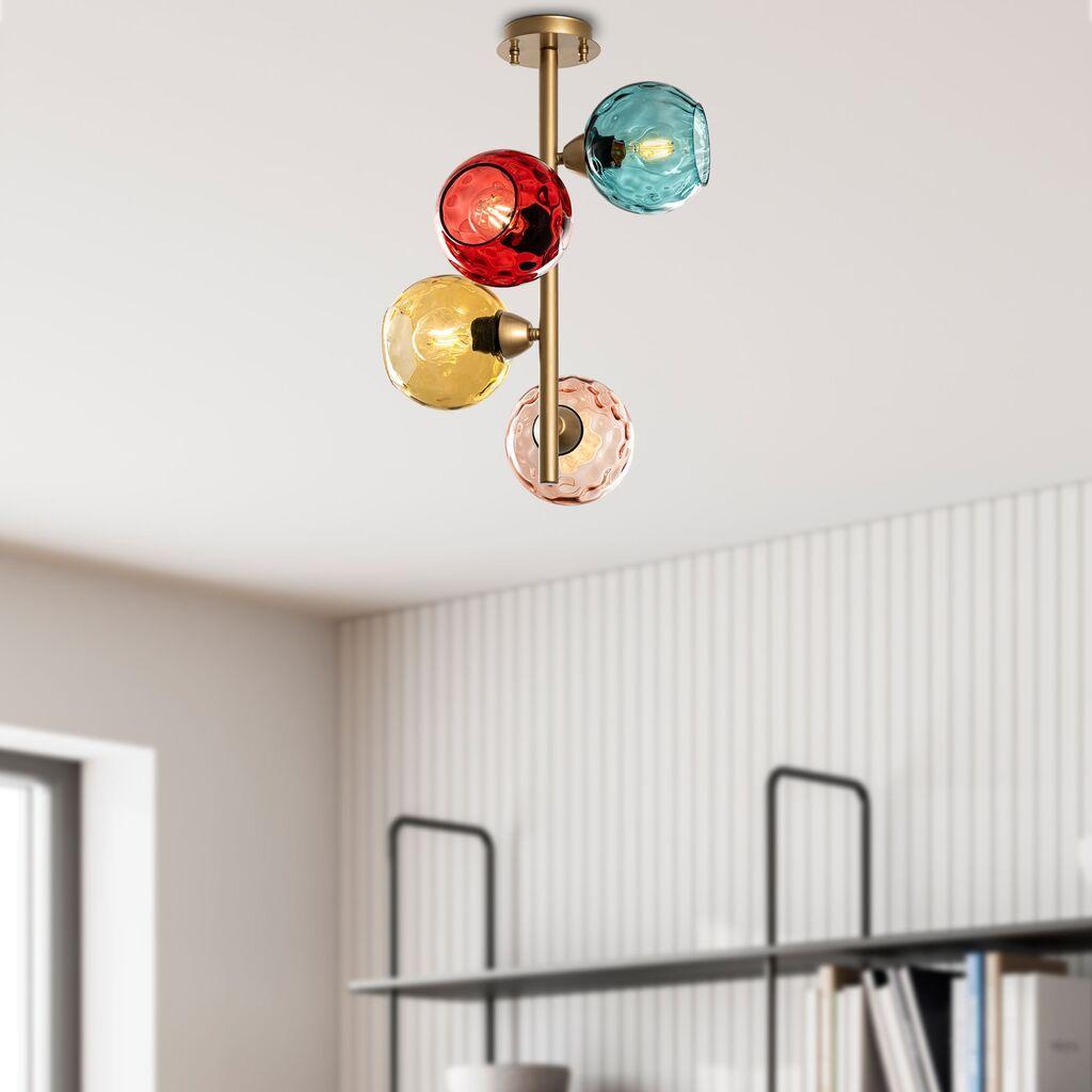 Opviq Luster Benek-15-14506, 40x40x55cm, IP20, Шарена