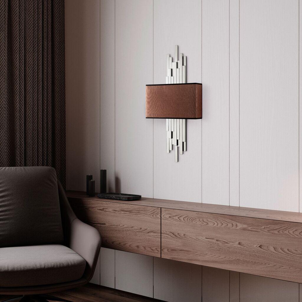 Opviq dzидна светилка Akhys-15123, 35x75x10cm, IP20, кафеаво-бела