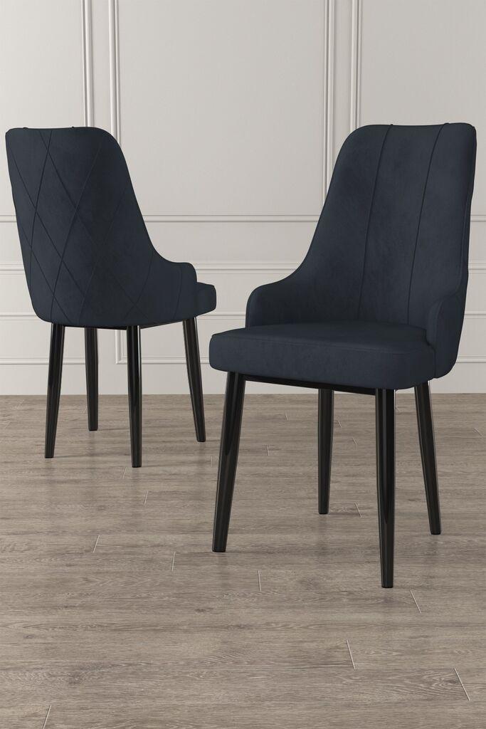 Комплет столчиња Hanah Home Trex, 46x95x42 см, 6 парчиња, антрацит-црна