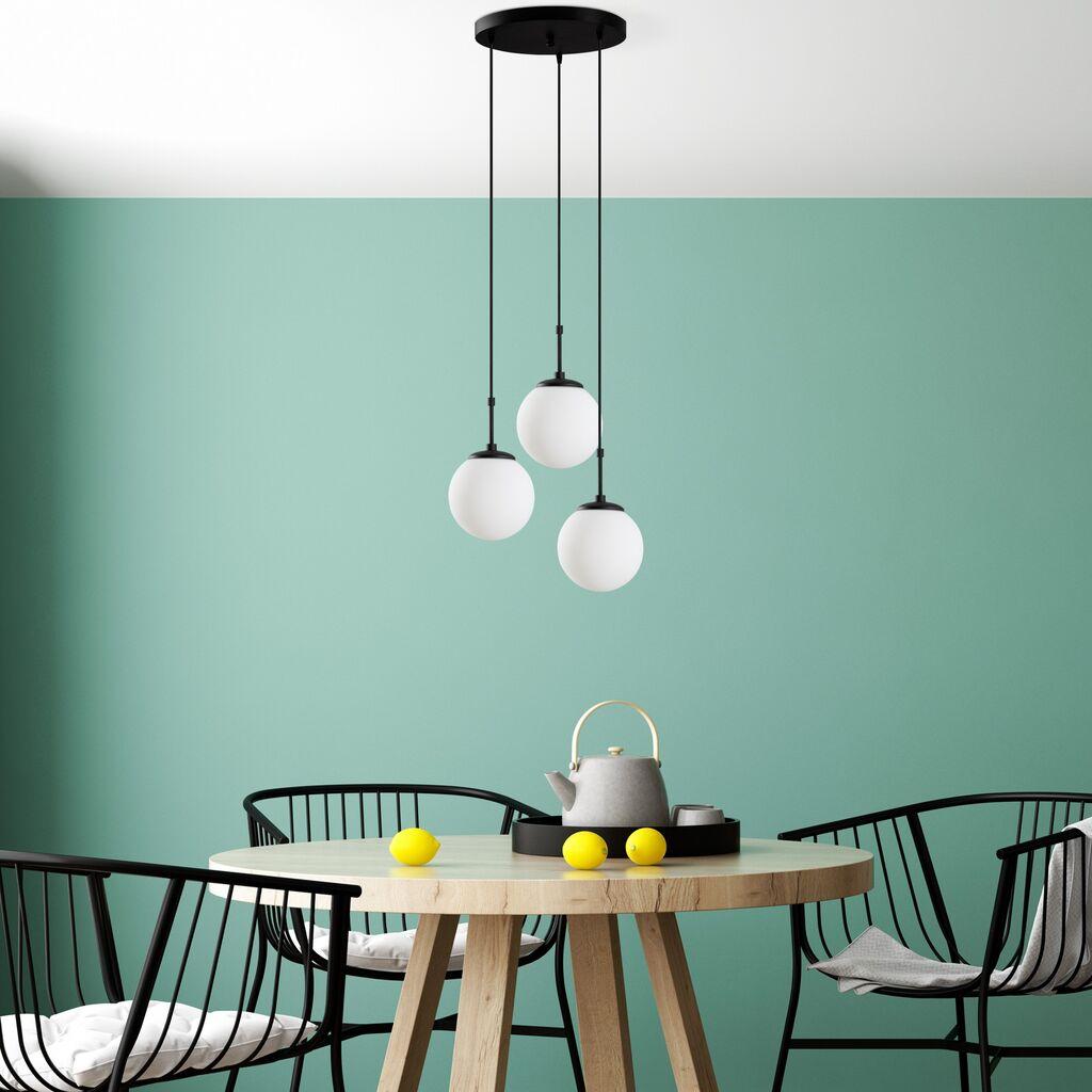 Opviq Luster Orbital-20-14046, 45x45x120cm, IP20, бело-црна