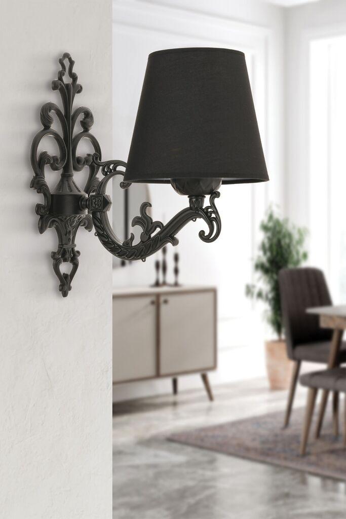 Dzидна светилка Opviq Claire, 15x10x13 см, IP20, црна