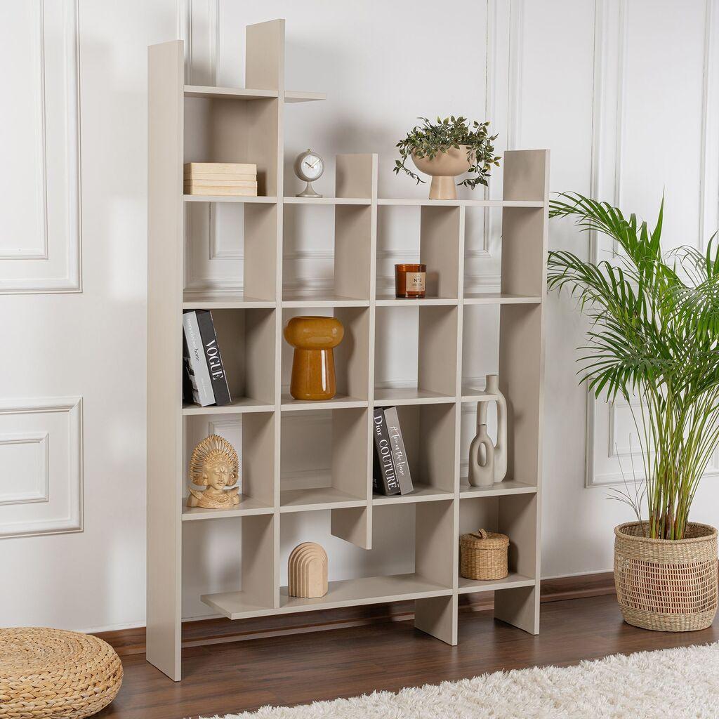 Полица за книги Hanah Home Manco, 122x188x25.5 см, песоклива