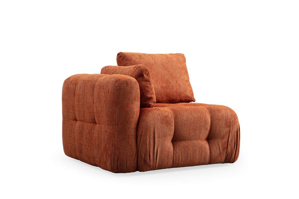 Фотелја Atelier del Sofa Amaris L1, 100 x 100 x 65 см, крем боја
