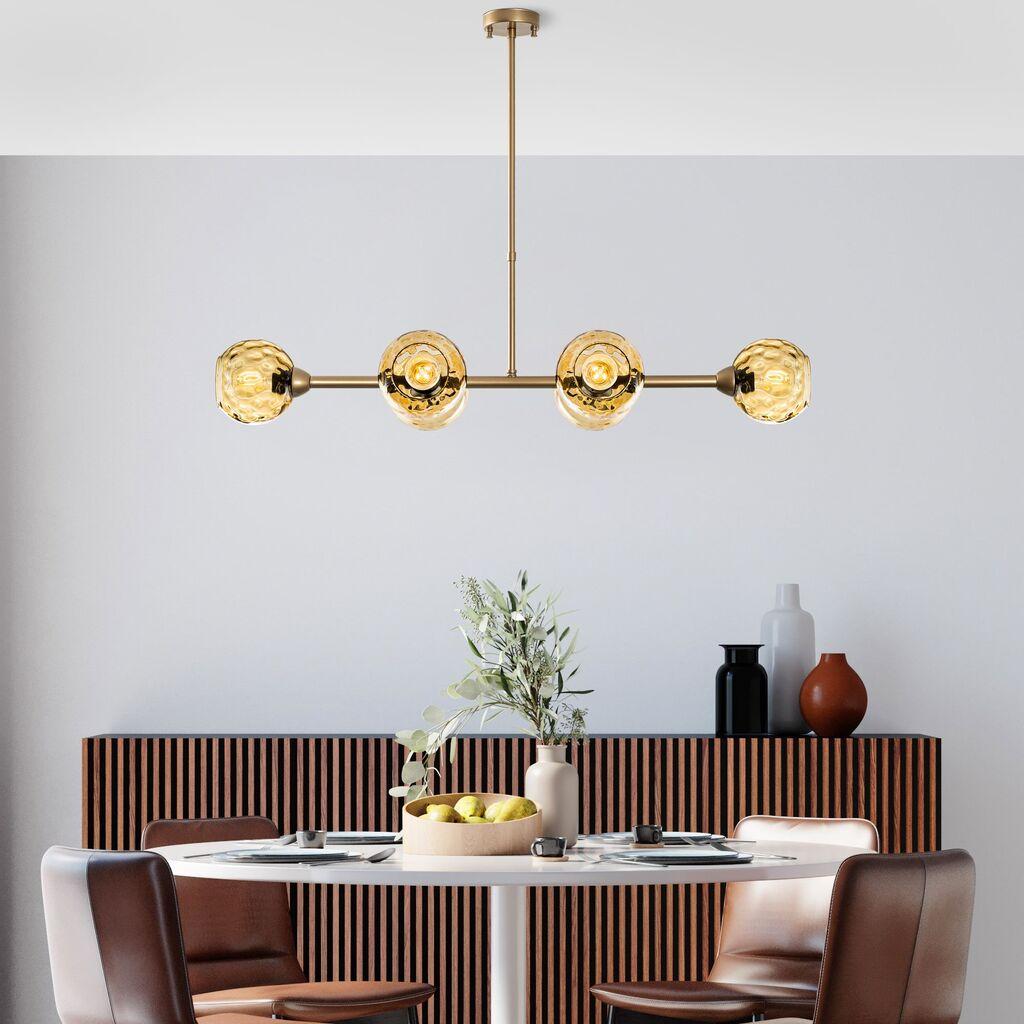 Opviq Luster Benek-15-14484, 103x40x74cm, IP20, златно-жолти бои