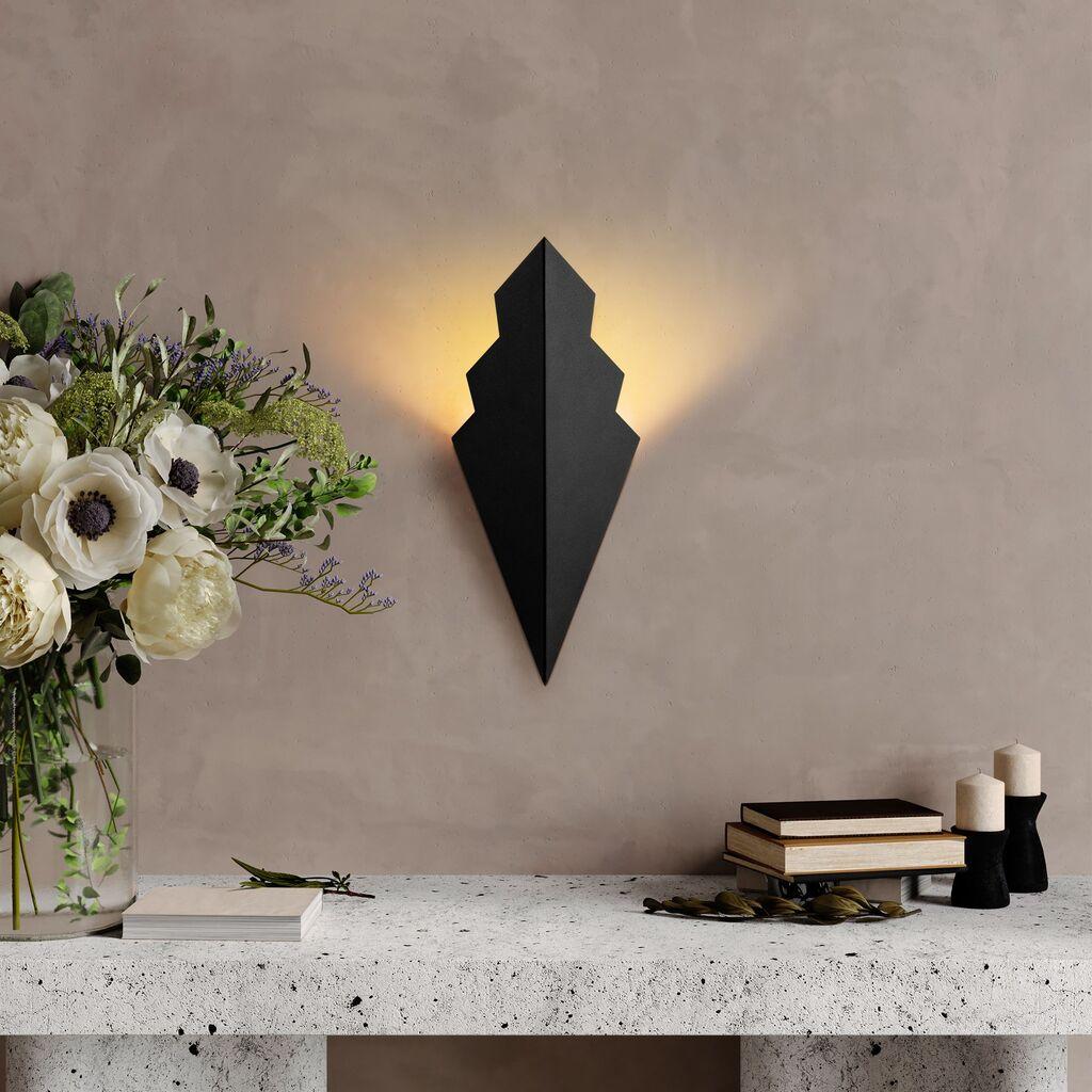 Opviq dzидна светилка Arrow-15172, 17x40x15cm, IP20, црна