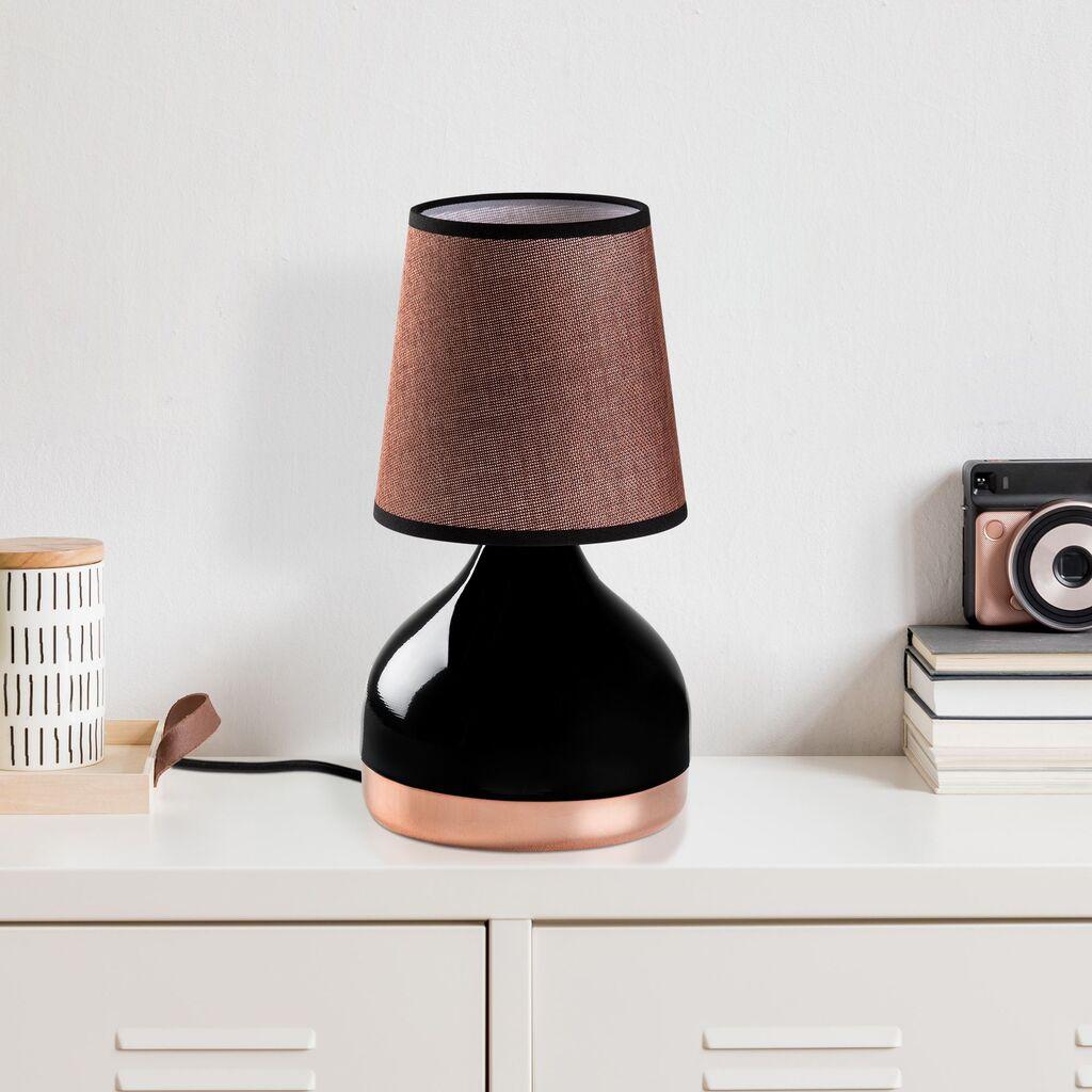 Столна ламба Opviq 8034, 17x17x33 см, IP20, кафеаво-црна