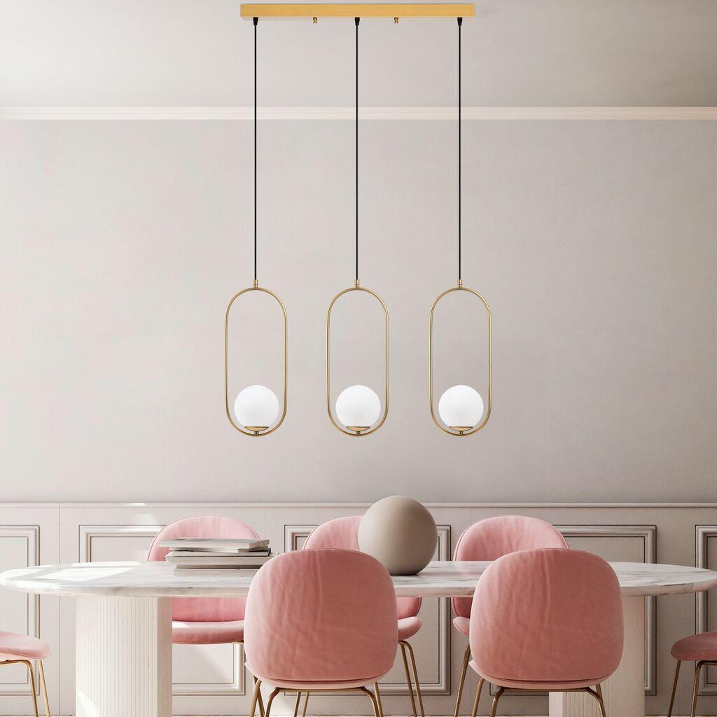 Opviq Luster Mudoni-Mr-936-1, 70x15x115cm, IP20, бело-златна боја