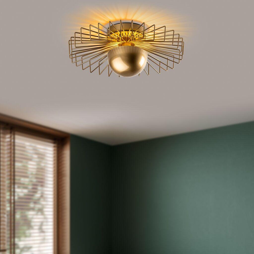 Opviq Luster Kaya-15221, 45x45x18cm, IP20, бакар-црна