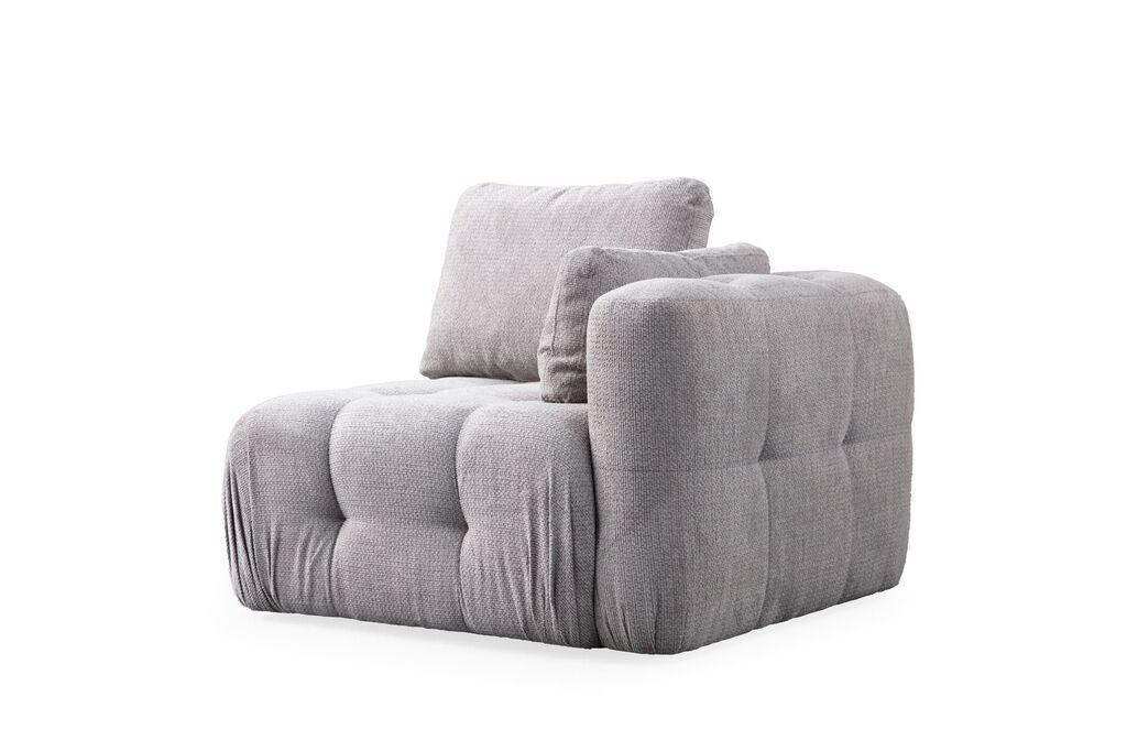 Фотелја Atelier del Sofa Amaris 1R, 100 x 100 x 65 см, крем боја