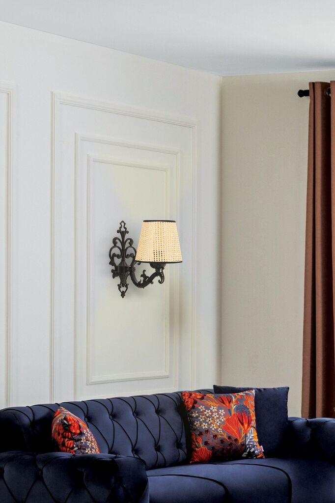 Opviq dzидна светилка Claire Coral, 15x10x13cm, IP20, беж-црна