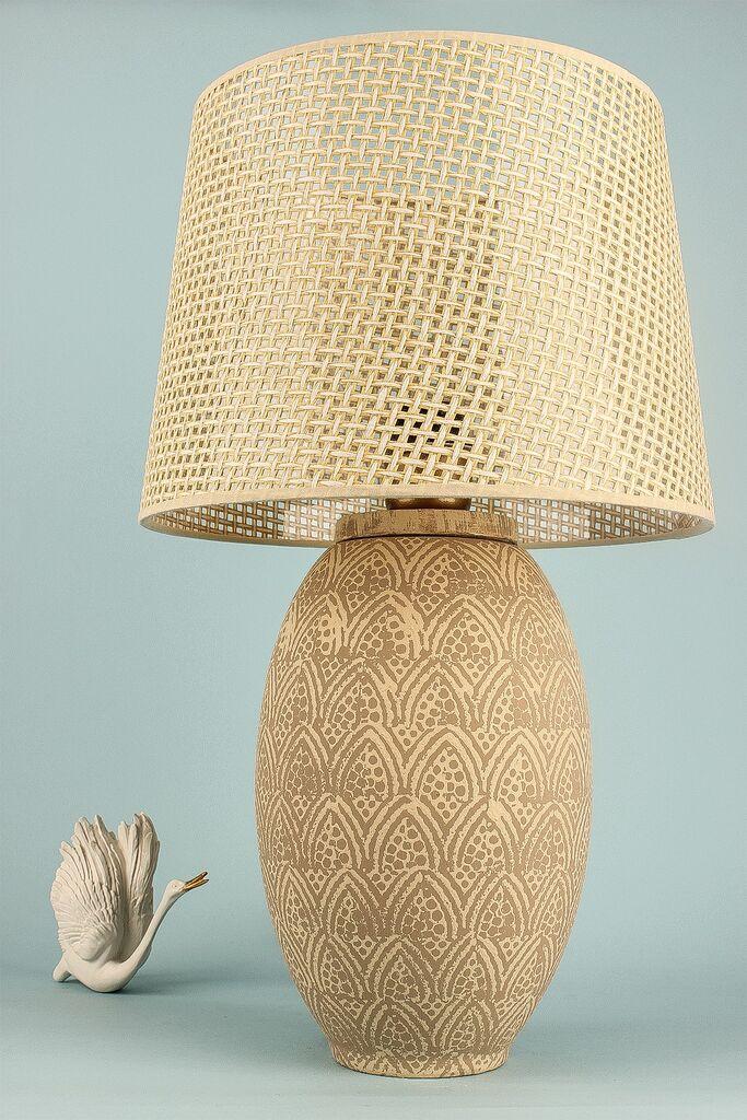 Столна ламба Opviq YL736, 28x22x50 см, беж