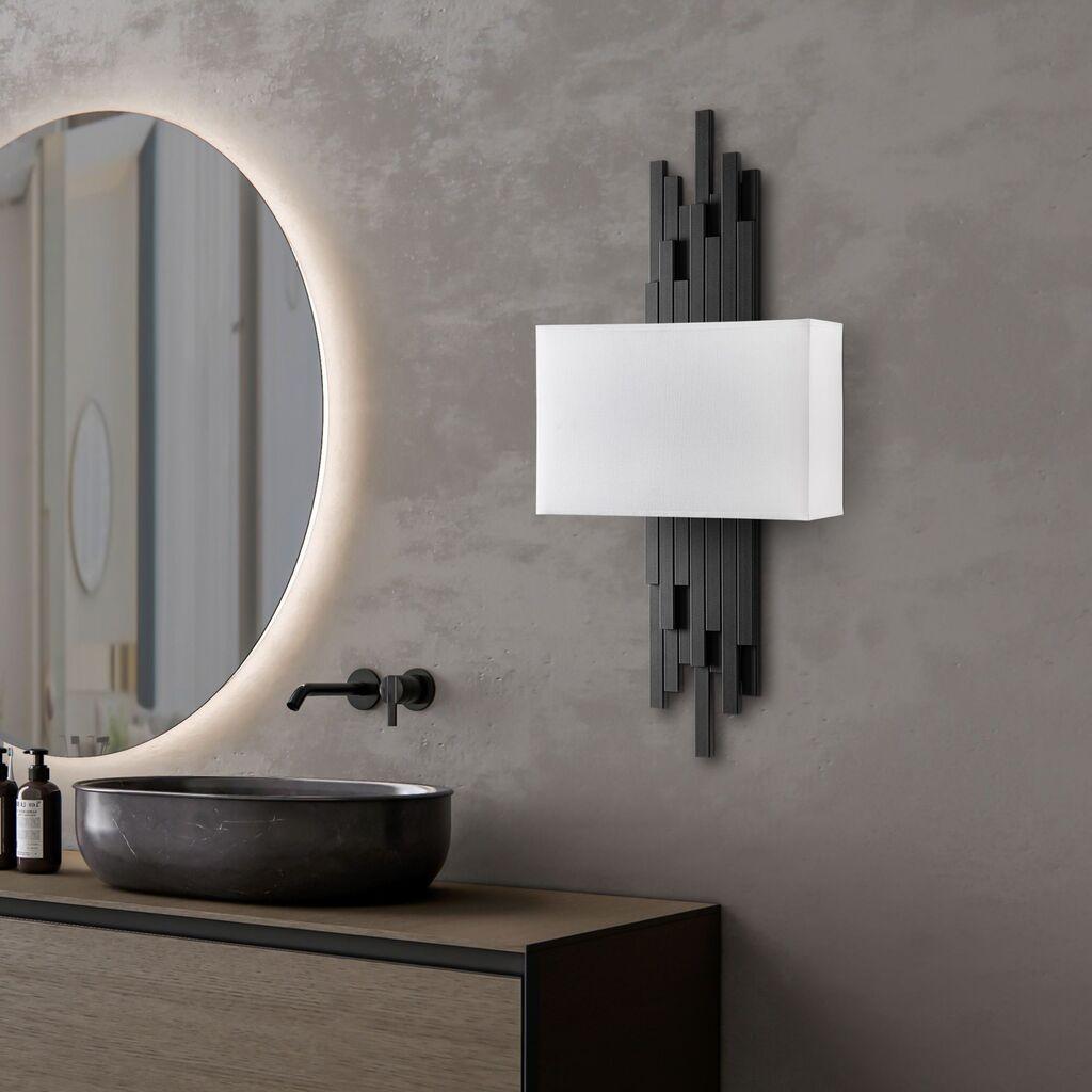 Opviq dzидна светилка Akhys-15101, 35x75x10cm, IP20, црно-бела