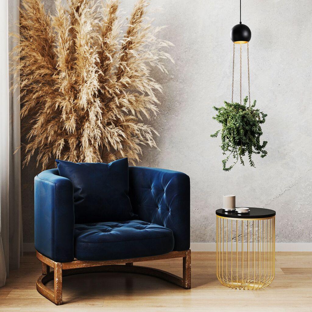 Opviq Luster Verde-15421, 20x20x148 см, IP20, црна