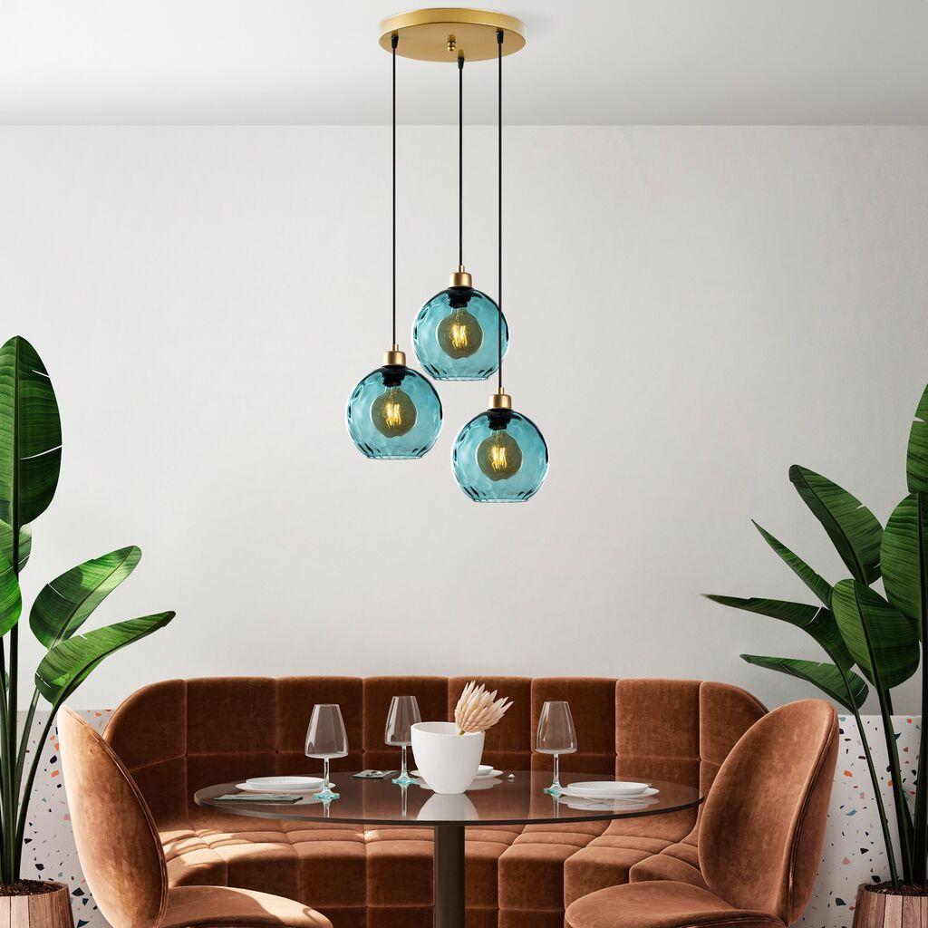 Opviq Luster Benek-20-14331, 44x44x120, IP20, златно-црвени бои