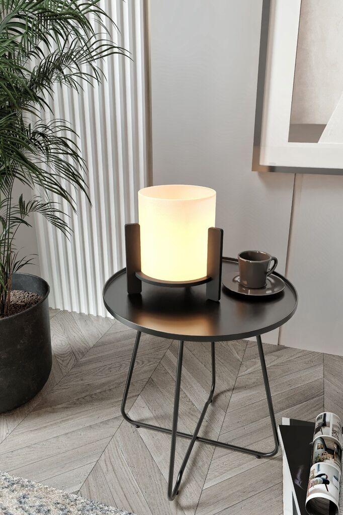 Столна ламба Opviq од бор, 14x16x20 см, црна