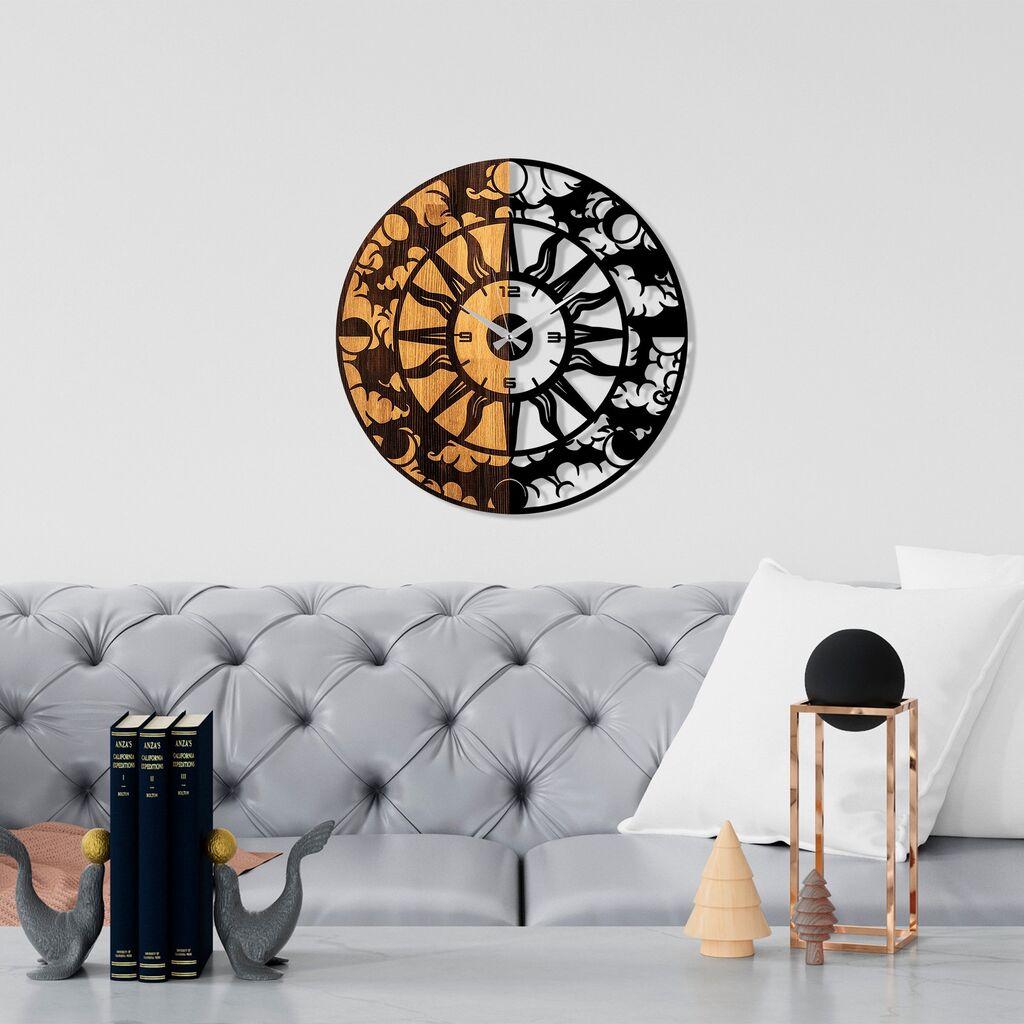 Wallity dzиден часовник 74, 56 см, кафеаво-црн