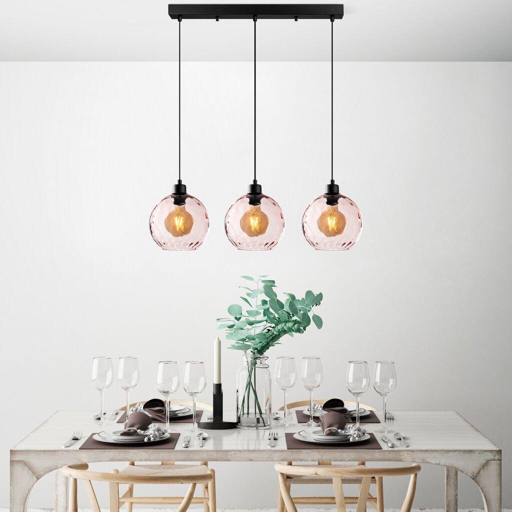 Opviq Luster Benek-20-14343, 70x20x120, IP20, црно-розова