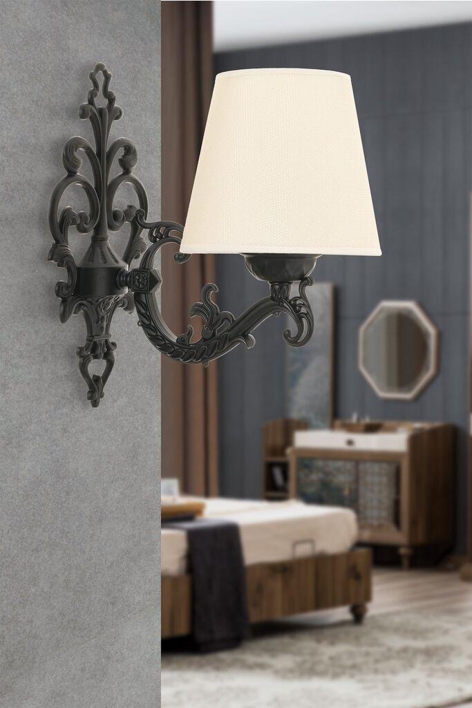 Dzидна светилка Opviq Claire, 15x10x13cm, IP20, крем-црна