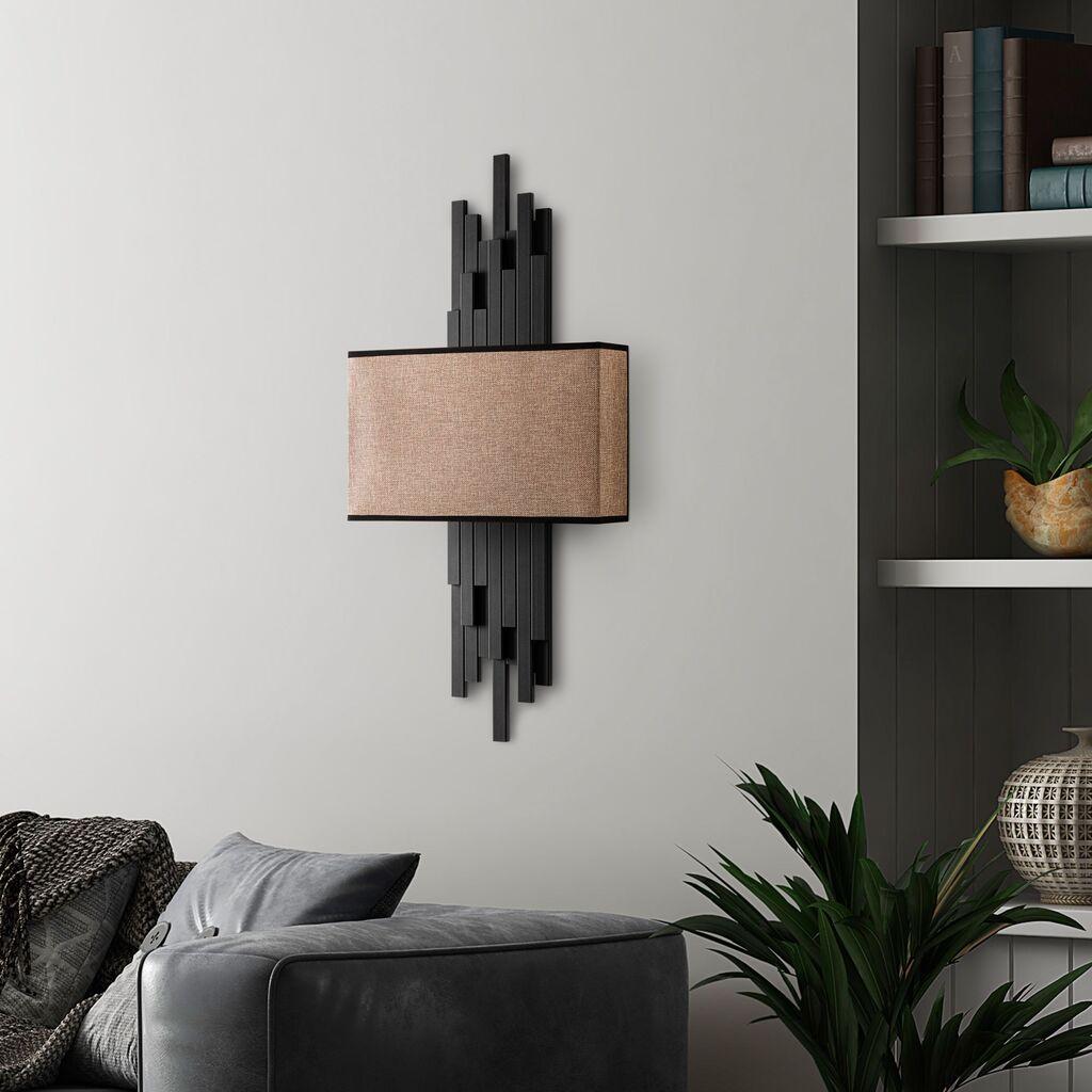 Opviq dzидна светилка Akhys-15102, 35x75x10cm, IP20, црно-кафеава