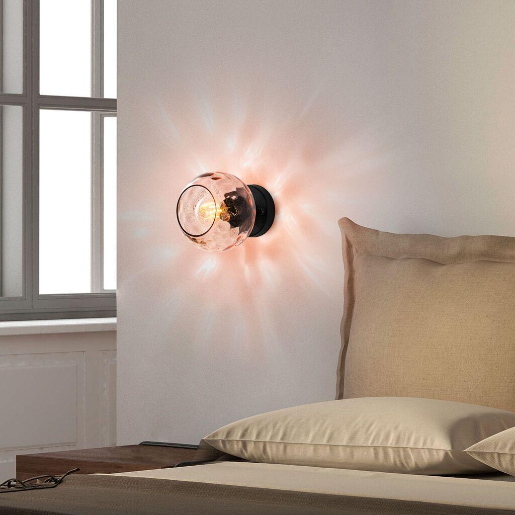 Opviq dzидна светилка Benek-15-14393, 15x18x15cm, IP20, црна