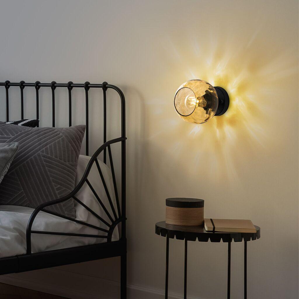 Opviq dzидна светилка Benek-15-14394, 15x18x15cm, IP20, црна