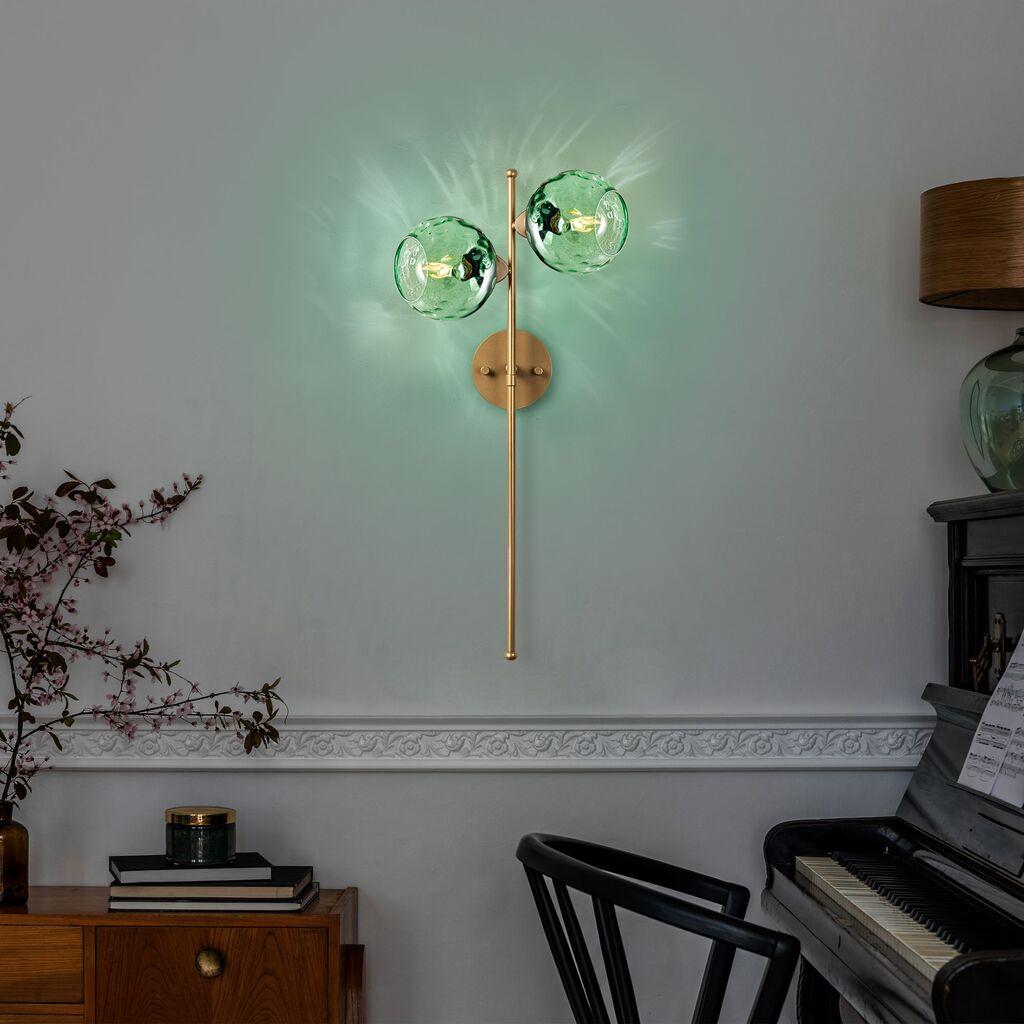 Opviq dzидна светилка Benek-15-14421, 35x25x72cm, IP20, златна боја