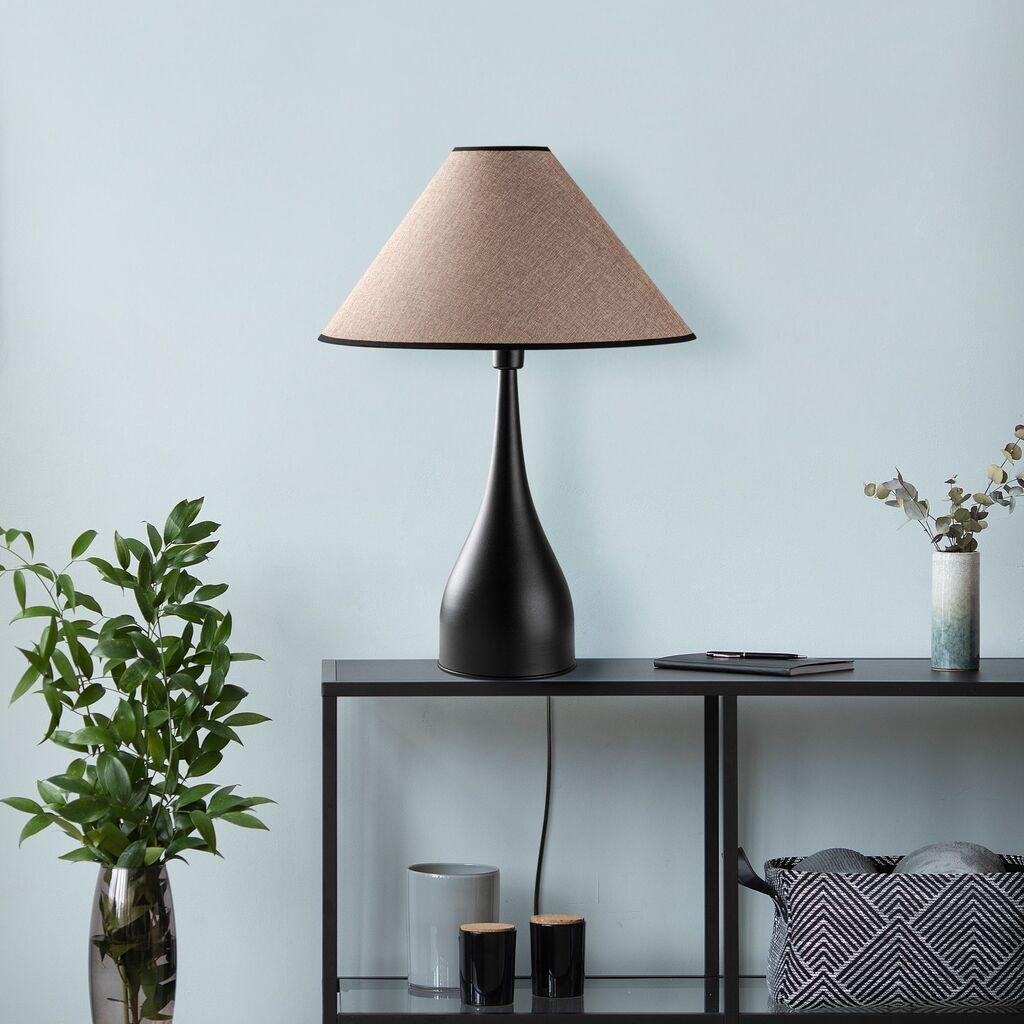 Столна ламба Opviq Luna-15266, 50x50x68 см, IP20, црно-кафеава