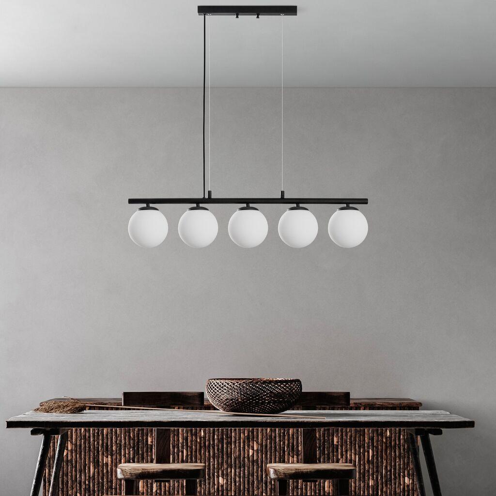 Opviq Luster Dual-13763, 15 см, IP20, црно-бело