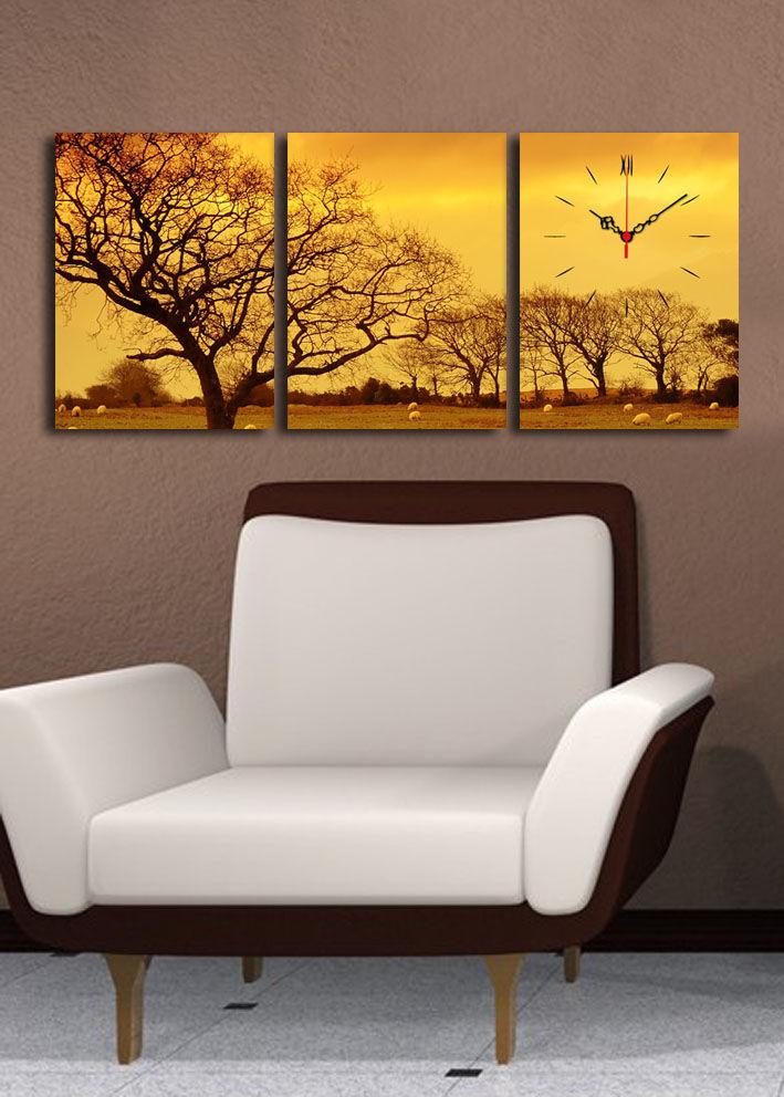 Wallity dzиден часовник 3P3040CSMOR-7, 96x40 см, златни бои