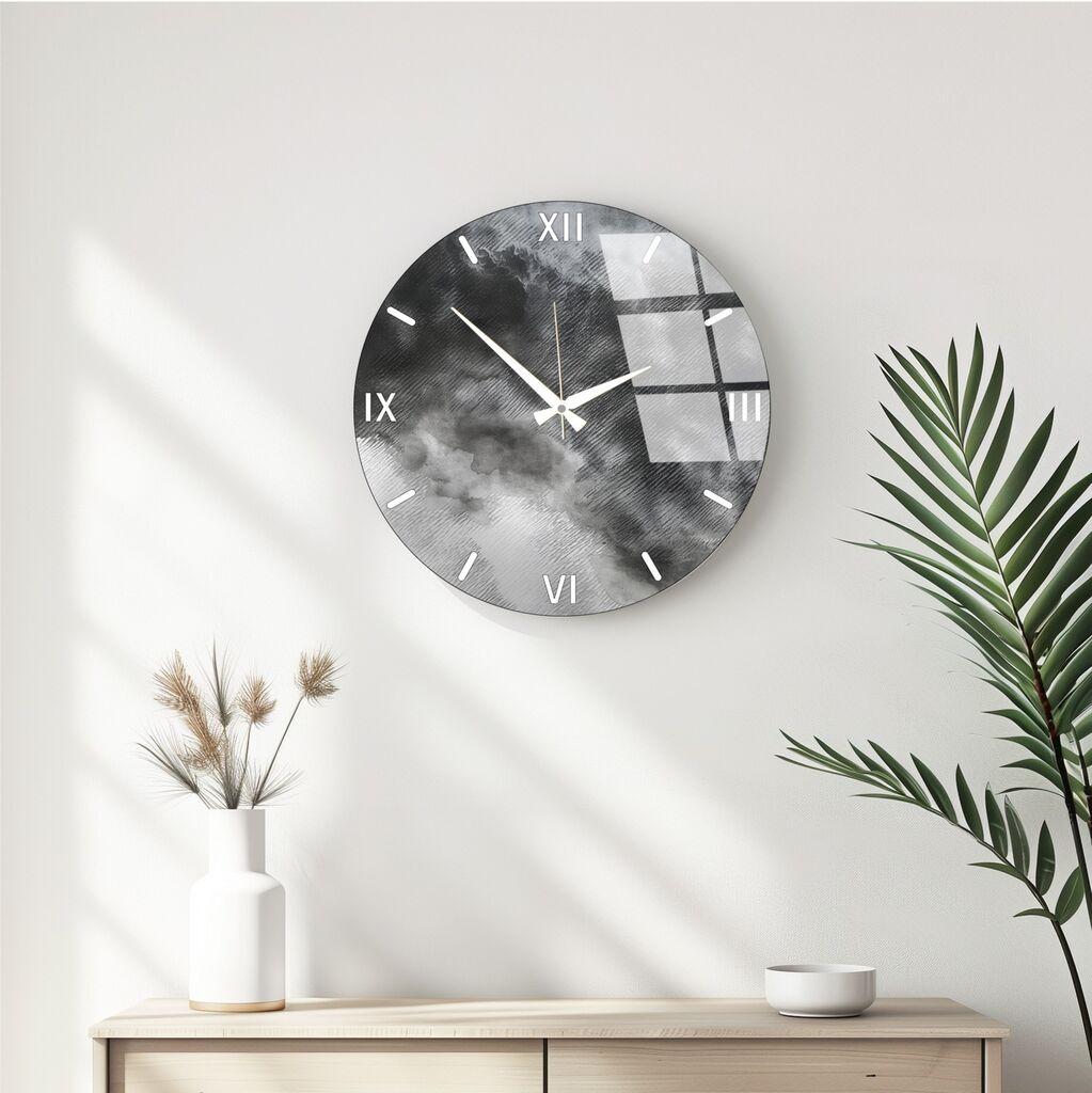 Wallity dzиден часовник Huhu349, 40 см, сив