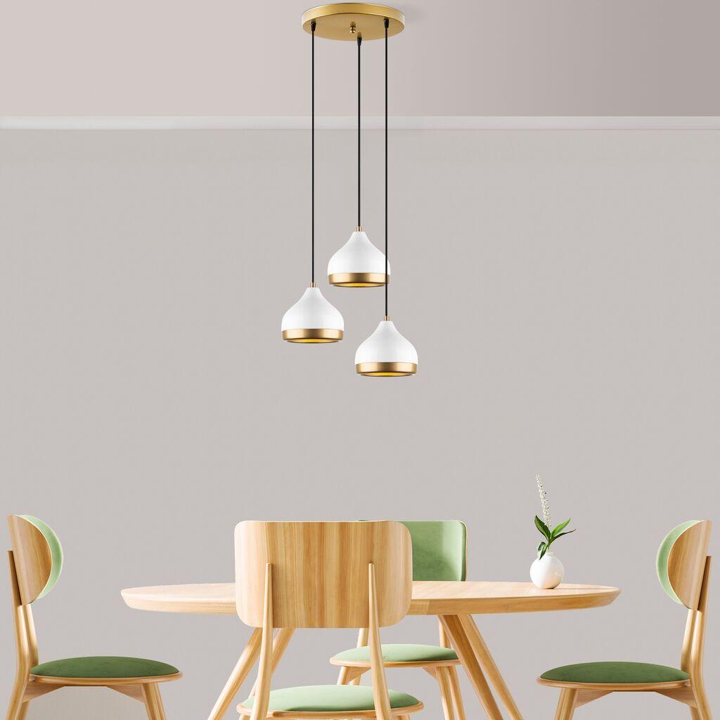 Opviq Luster Yildo-M-6875, 37x17x111cm, IP20, бело-златна боја